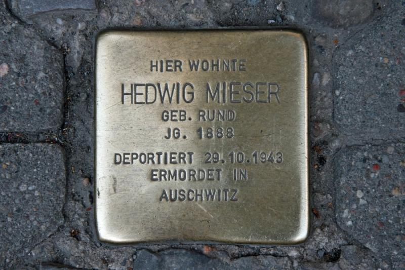 Stolperstein für Hedwig Mieser