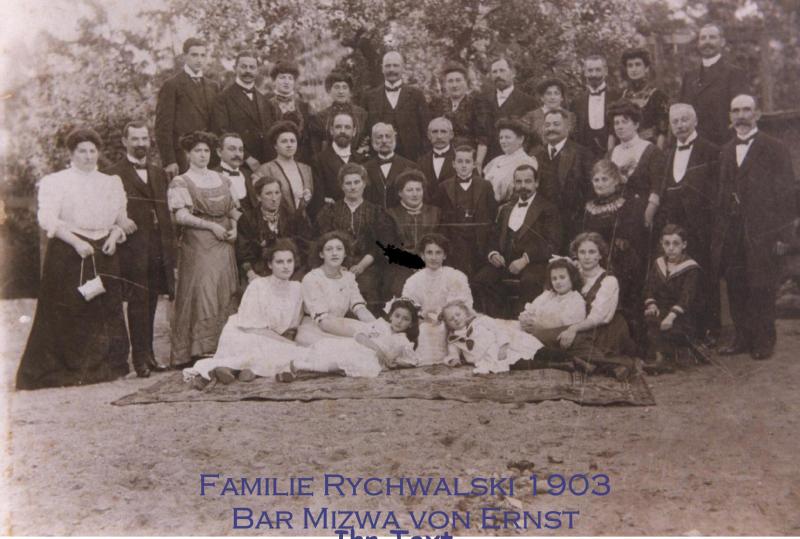 Familie Rychwalski 1903, Bar Mizwa von Ernst. Foto: Privatbesitz