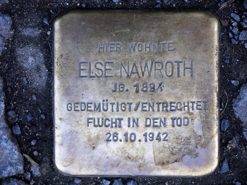 Stolperstein Else Nawroth © Wolfgang Reich