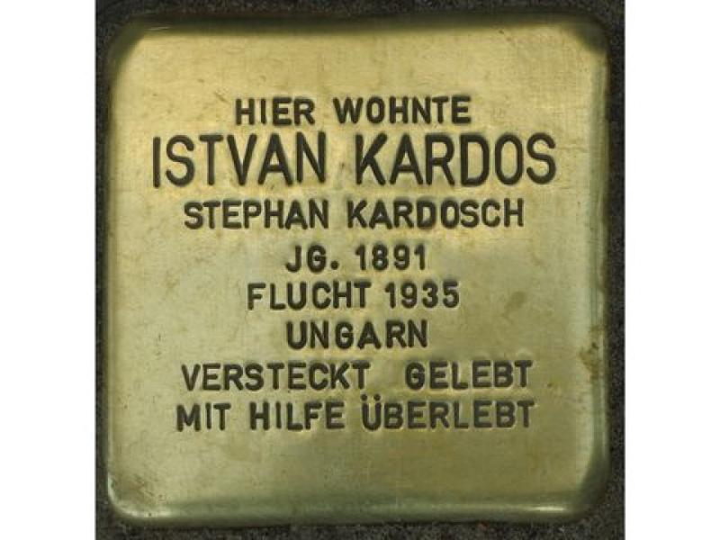 Stolperstein Istvan Kardos © H. J. Hupka