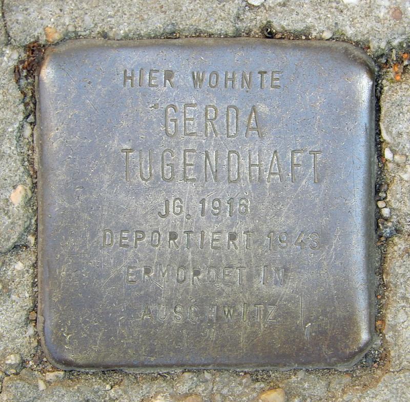 Stolperstein für Gerda Tugendhaft