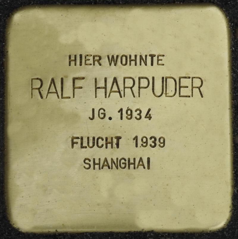 Stolperstein für Ralf Harpuder, Foto: H.J. Hupka