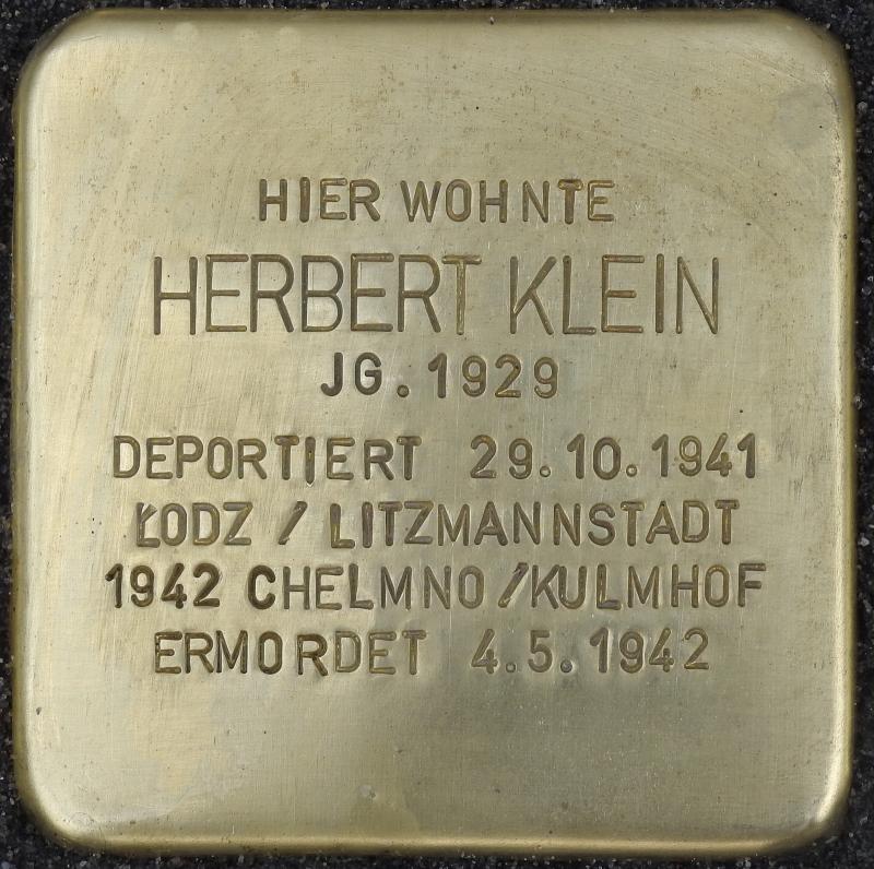 Bild: Stolpersteine-Initiative CW, Hupka