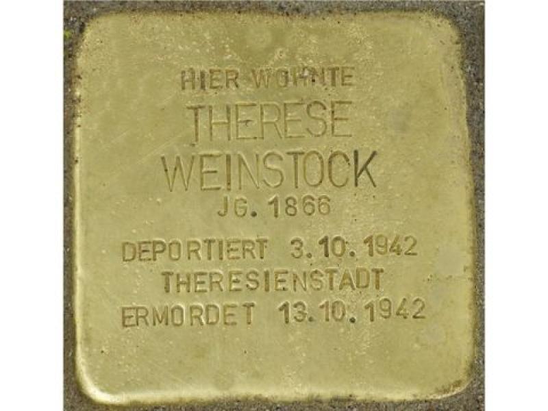 Stolperstein Therese Wedel © Dennis Adomatis