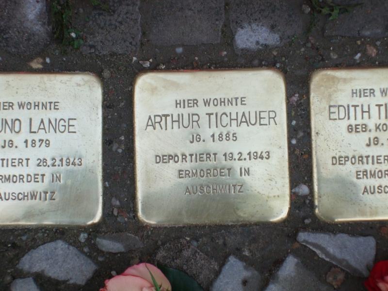 Stolperstein für Arthur Tichauer. Copyright: MTS