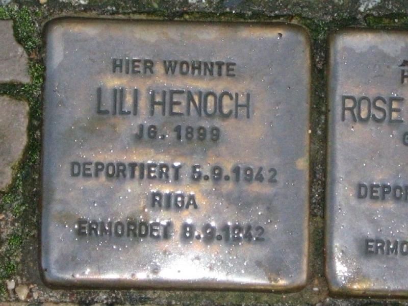 Stolperstein für Lilli Henoch. Copyright: MTS
