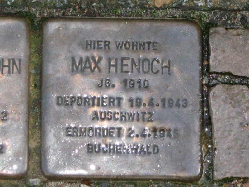 Stolperstein für Max Henoch. Copyright: MTS
