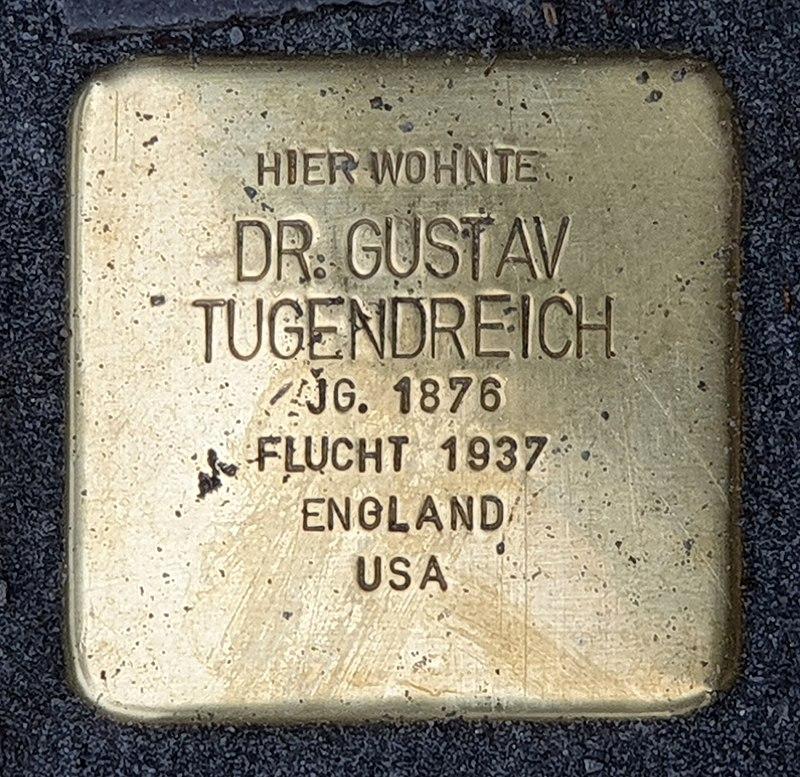 Stolperstein für Gustav Tugendreich  © OTFW 