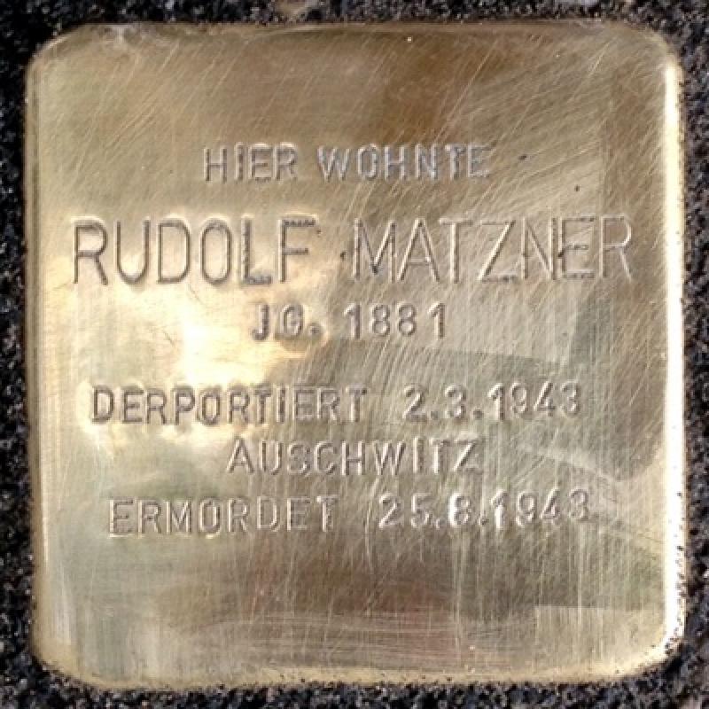 Stolperstein für Rudolf Matzner
