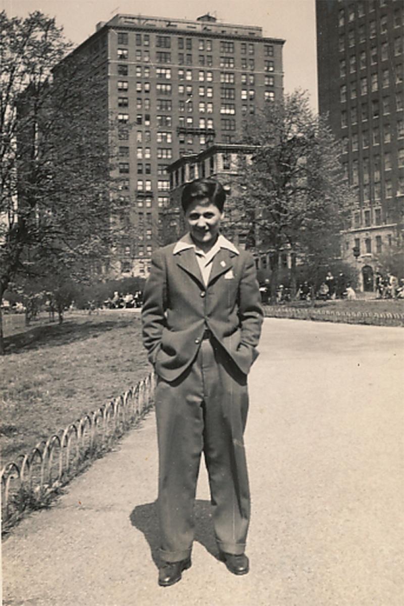 Sohn Walter Brock 1945 in New York (© Walter Brock)