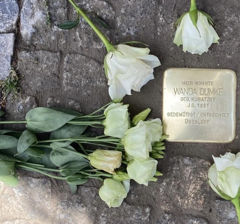 Stolperstein für Wanda Dumke © E. Grunert