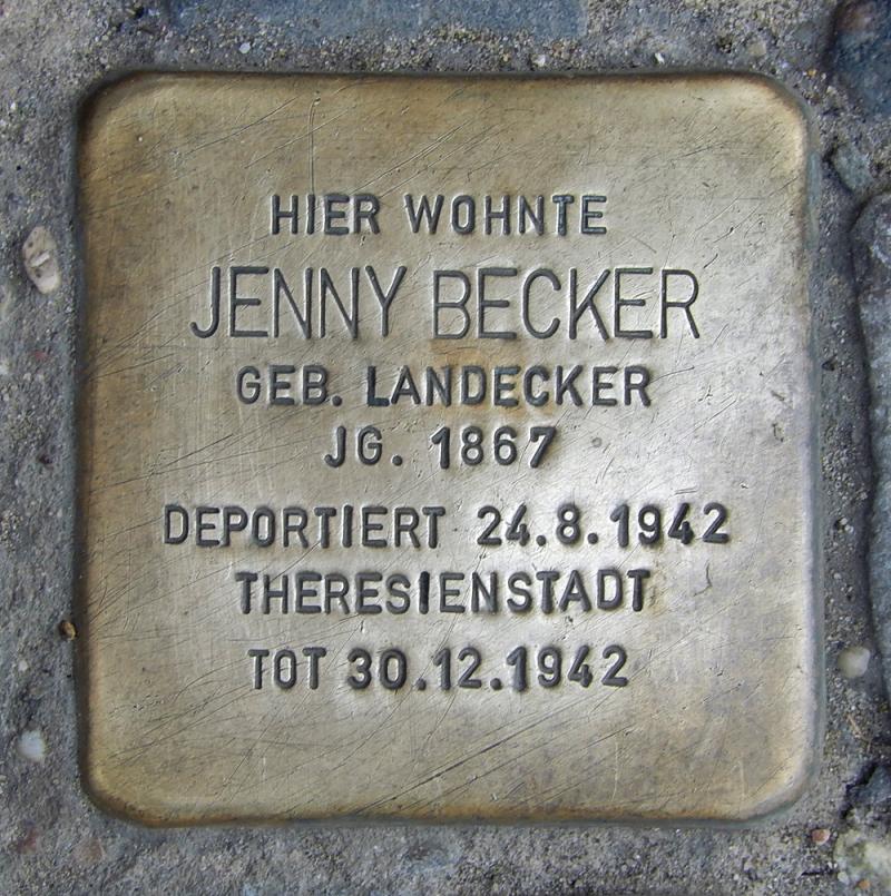 Stolperstein für Jenny Becker