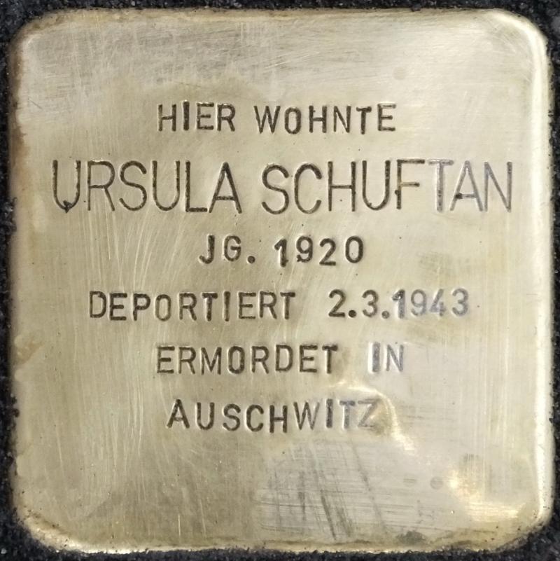 Stolperstein für Ursula Schuftan