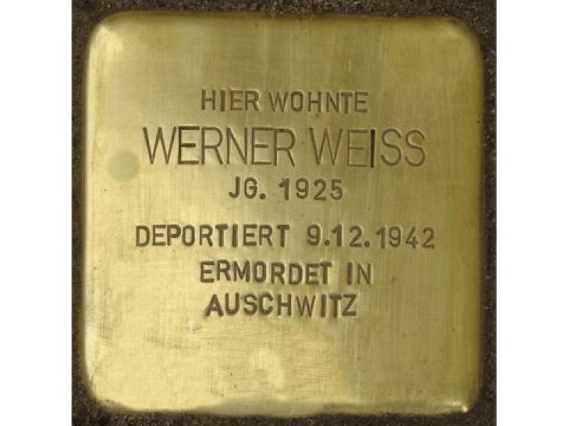 Stolperstein Werner Weiss © H.J. Hupka