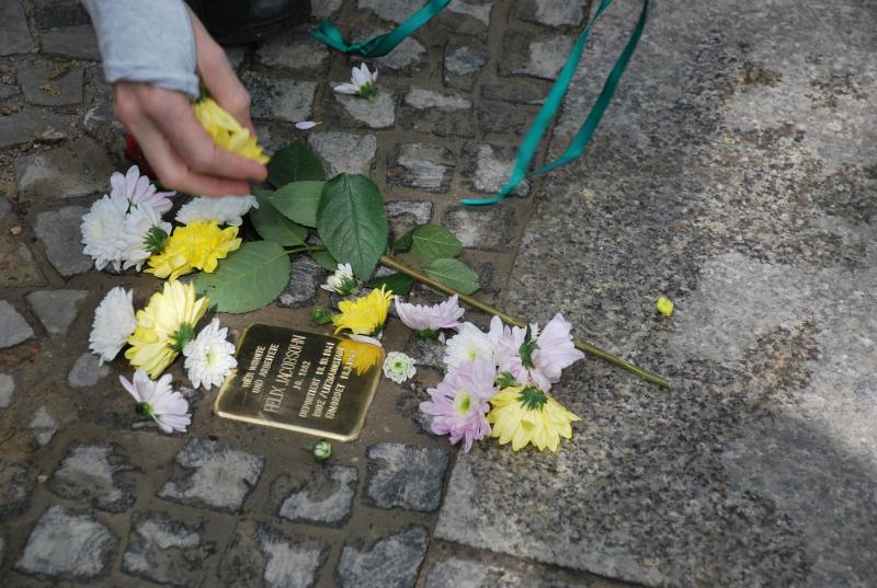 Stolperstein für Felix Jacobsohn. Copyright: Mauren Antkowski