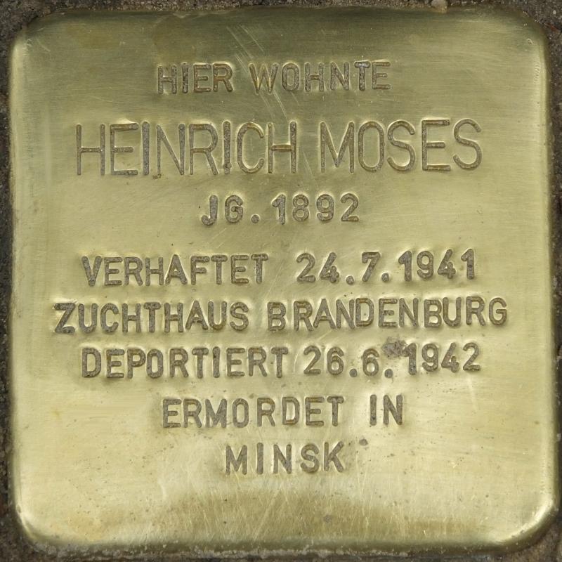 Stolperstein Heinrich Moses