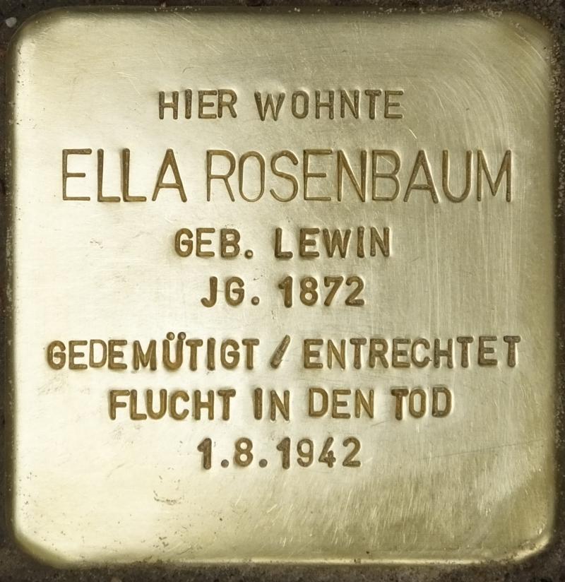 Stolperstein für Ella Rosenbaum