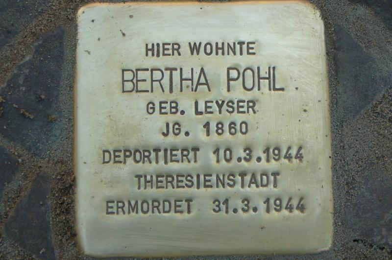 Foto: Initiative Stolpersteine Charlottenburg-Wilmersdorf