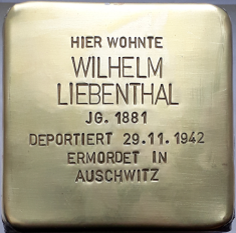 Stolperstein Wilhelm Liebenthal