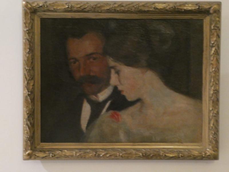 Bild: Familienbesitz: Irene Taruttis: Ölgemälde von Sophie Wolff: Klara Werner mit ihrem Mann Ernst Wolff (Sophies Bruder)Bild: Privatbesitz. 