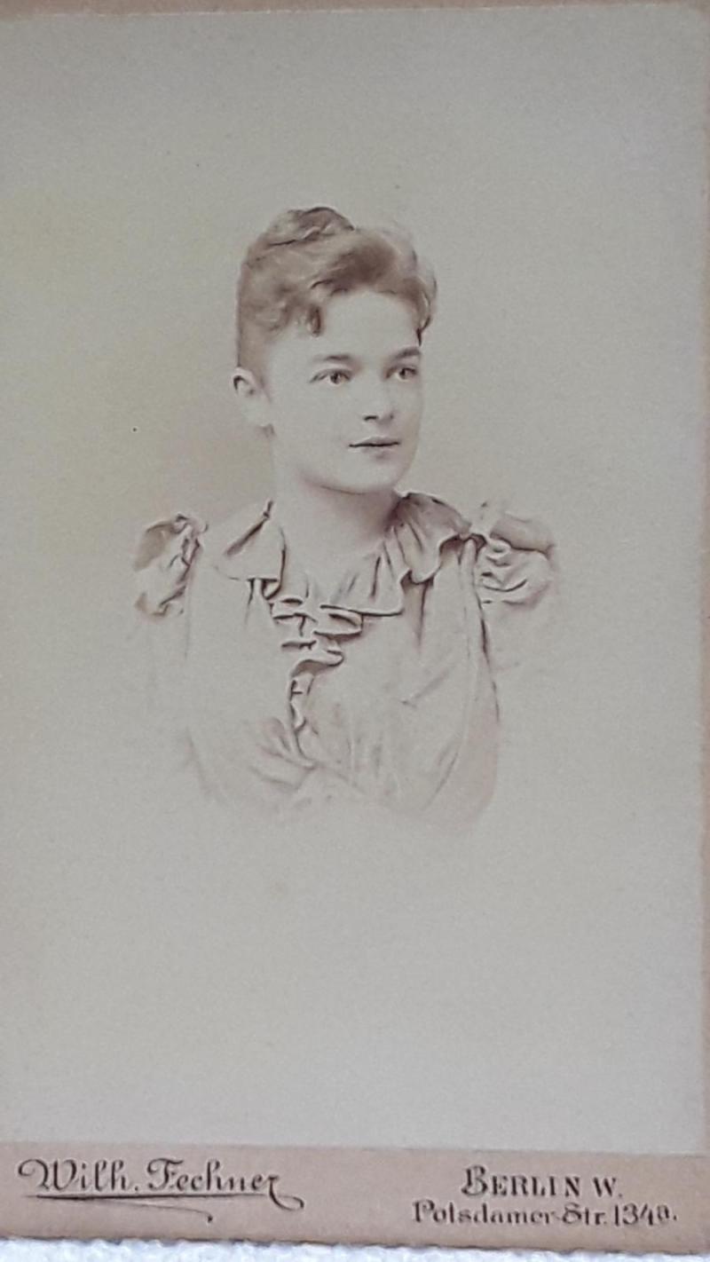 Bild: Photoatelier Wilhelm Fechner, Sophie Wolff