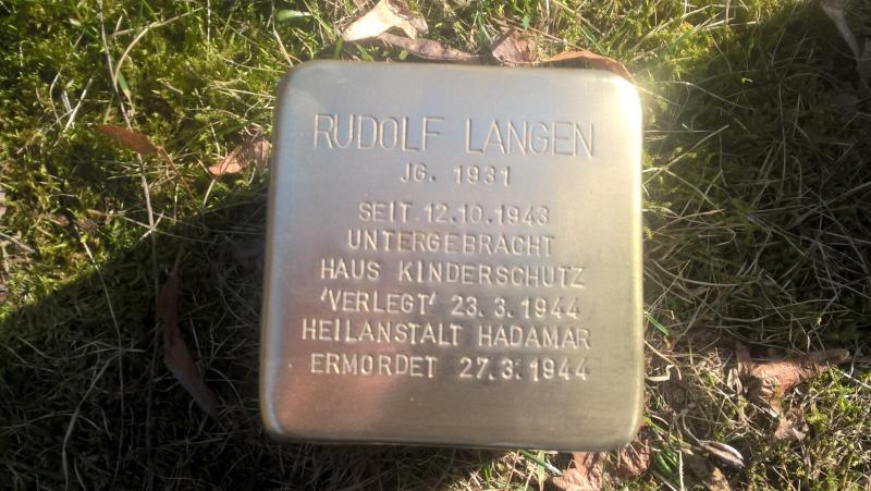 Stolperstein für Rudolf Langen (Bild: Projekt-Stolpersteine)