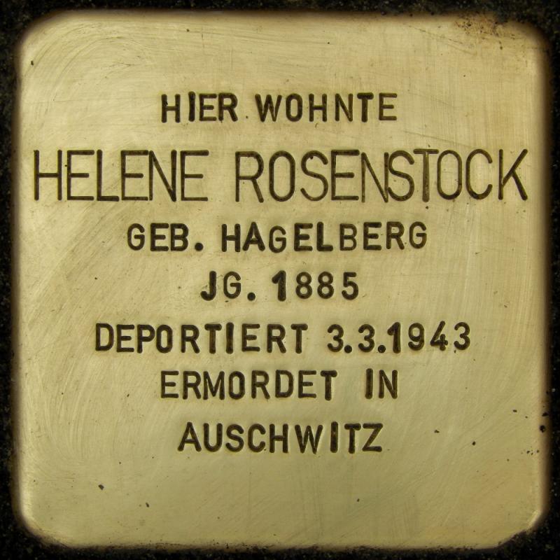 Stolperstein für Helene Rosenstock