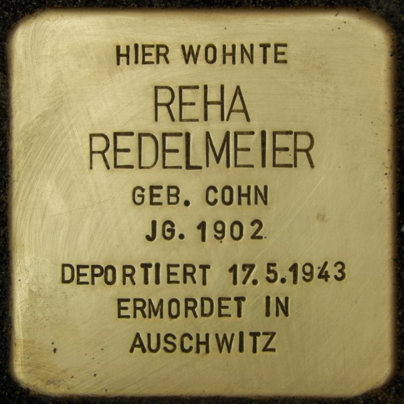 Stolperstein für Reha Redelmeier