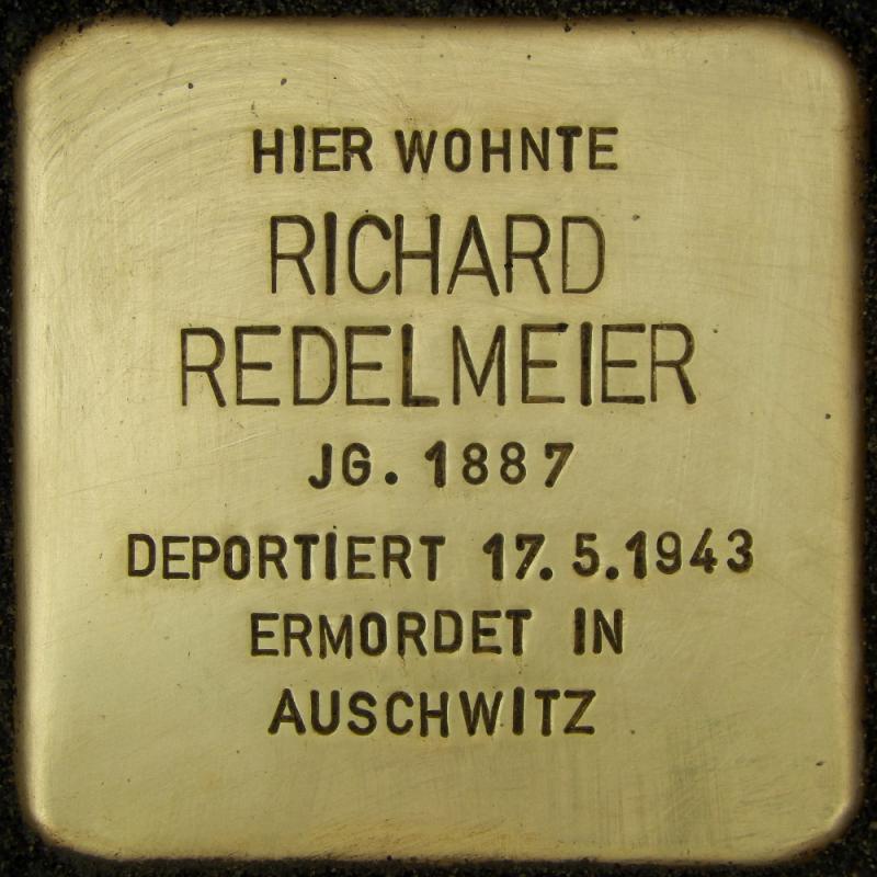 Stolperstein für Richard Redelmeier