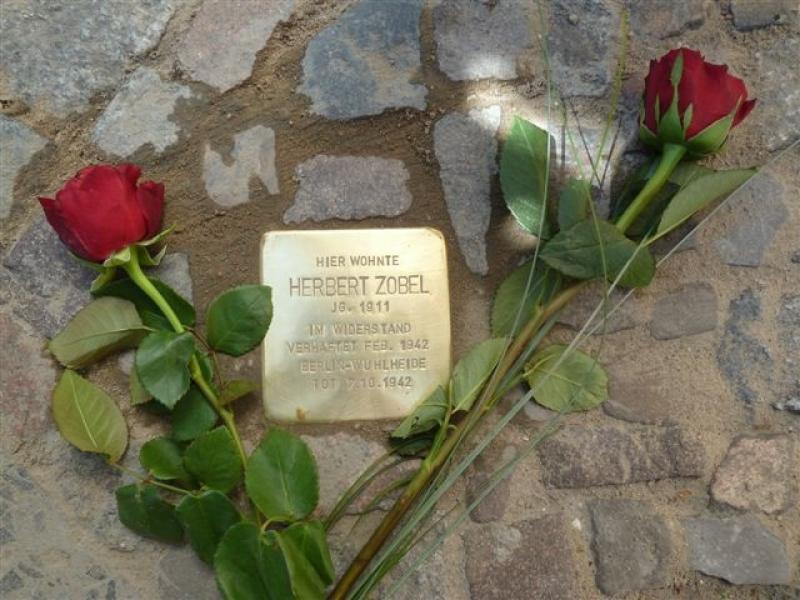 Stolperstein für Herbert Zobel.