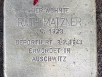 Stolperstein Ruth Matzner © OTFW
