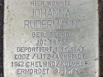 Stolperstein Johanna Rudermann © OTFW