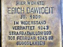 Stolperstein Erich Dawideit © OTFW
