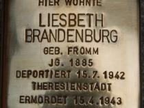 Stolperstein für Liesbeth Brandenburg.
