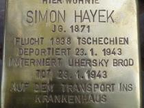 Stolperstein für Simon Hayek (Rechte: Projekt Stolpersteine)