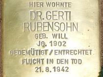 Stolperstein für Dr. Gerti Rubensohn, geb. Will