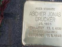 Stolperstein Jonas Ascher Drucker, Foto: Initiative