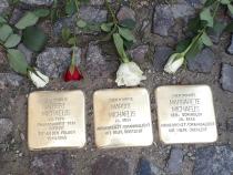 Stolpersteine für Albert, Margot und Margarete Michaelis, Foto © P. Gutsche