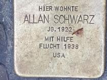 Stolperstein Allan Schwarz, Foto: Initiative