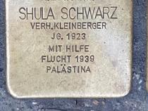 Stolperstein Shula Schwarz, Foto: Initiative