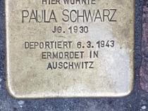Stolperstein Paula Schwarz, Foto: Initiative