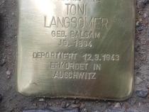 Stolperstein Toni Langsomer, Foto: Initiative Mitte