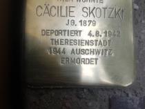Stolperstein Cäcilie Skotzki, Foto: Initiative Mitte