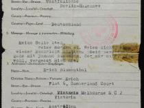 Rot-Kreuz-Telegramm 1942. Bild: Privatarchiv