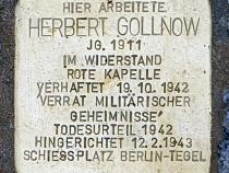 Stolperstein für Herbert Gollnow © OTFW