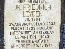 Stolperstein für Friedrich Leyden © OTFW