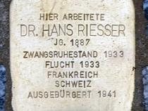 Stolperstein für Hans Riesser © OTFW