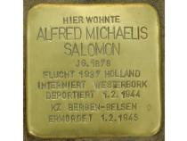 Alfred Michaelis Salomon © Stolpersteininitiative, H.J. Hupka