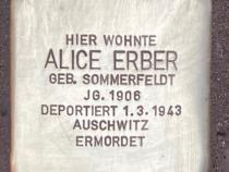 Stolperstein Alice Erber © Koordinierungsstelle Stolpersteine Berlin