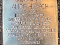 Stolperstein Alice Hirsch © Koordinierungsstelle Stolpersteine Berlin